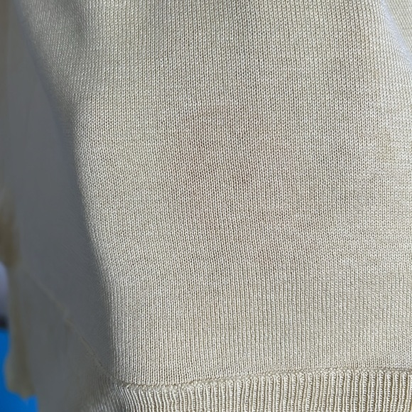 BCBG  MAXAZRIA Dress Yellow Silk/Cotton Blend Sz Large - Picture 4 of 4